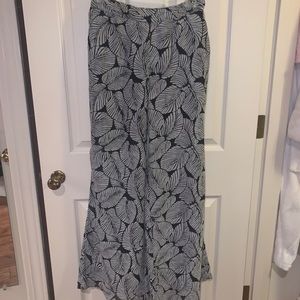 Anthropologie Leaf Print Pants